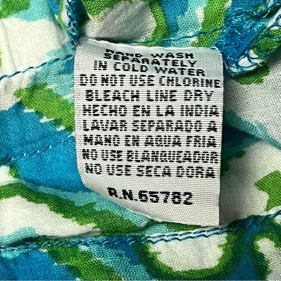 Peppermint Bay Vibrant Floral V-Neck Beach Cover Up Top Travel Vacation Large - Picture 14 of 16